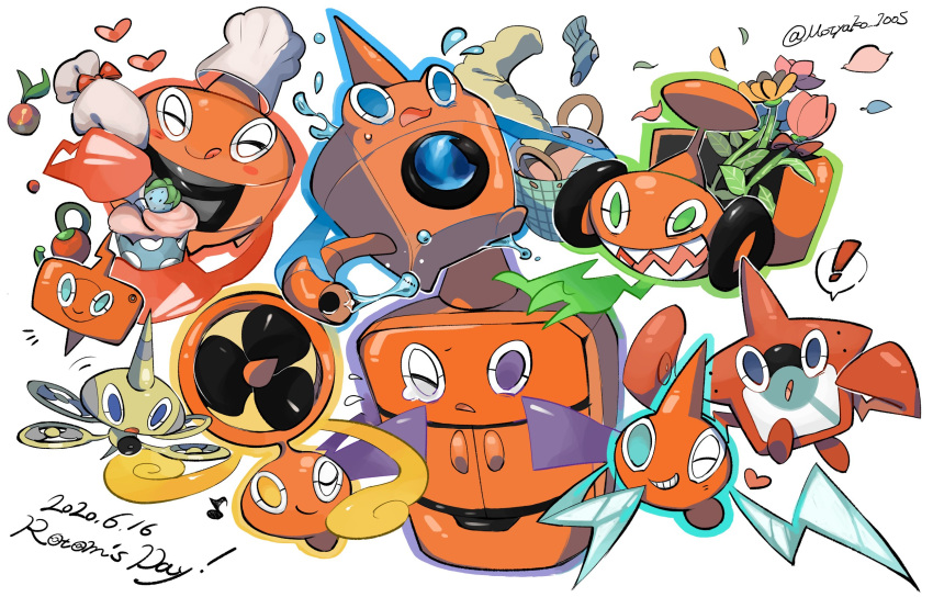 !, :q, berry_(pokemon), blush, character_name, closed_eyes, closed_mouth, commentary_request