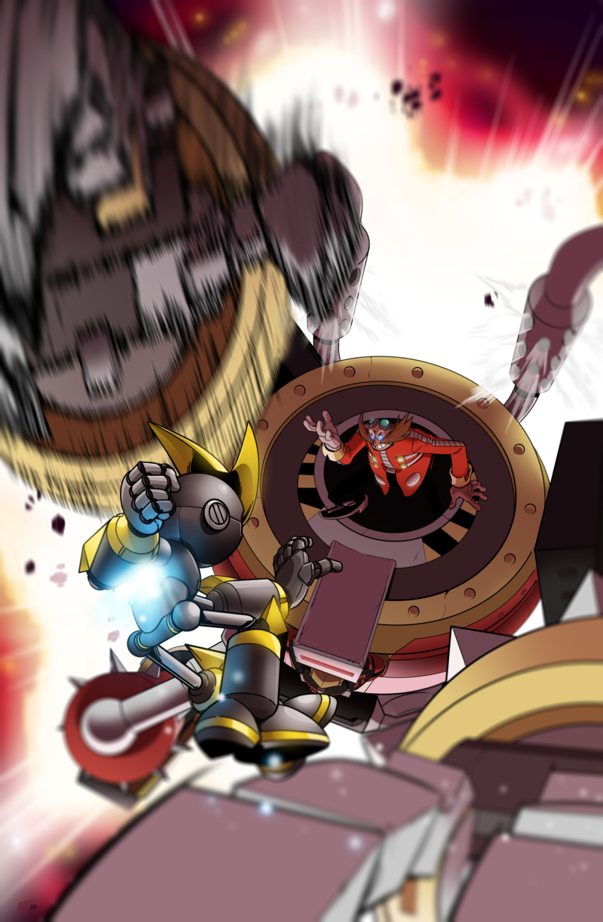 2boys, adam_bryce_thomas, bald, battle, blurry, clenched_hand, cover, cover_page