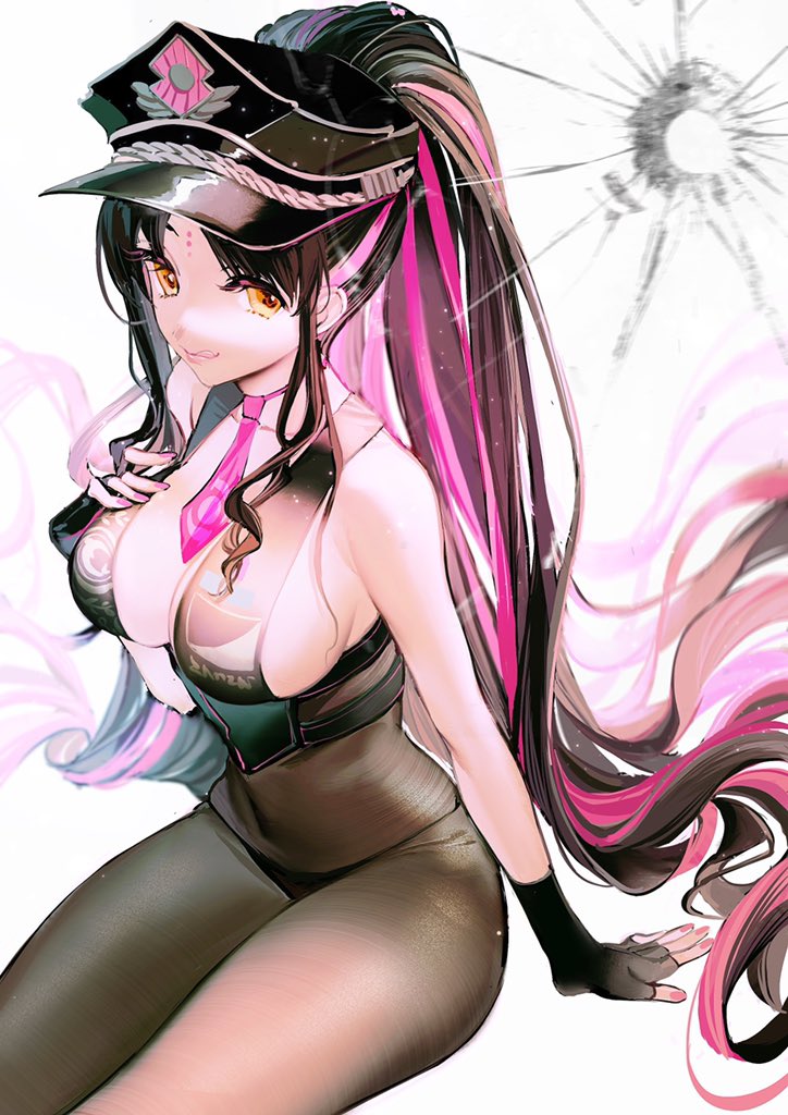 1girl, :q, arm_at_side, arm_support, bangs, bikini, black_bikini, black_bodysuit