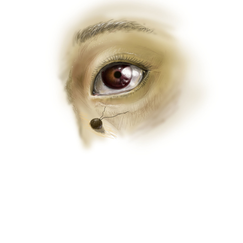 1other, brown_eyes, close-up, highres, looking_at_viewer, original, simple_background, solo