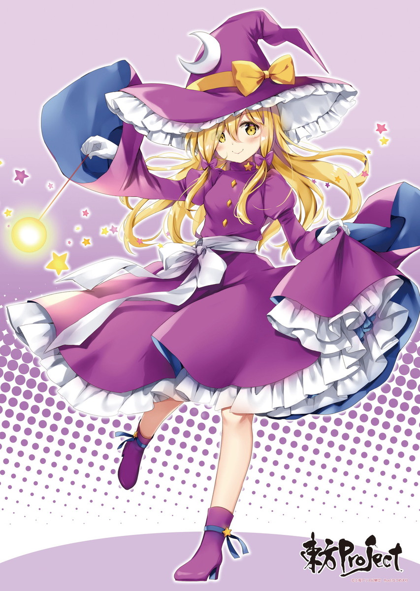 blonde_hair, boots, bow, commentary_request, gloves, hair_bow, hat, hat_bow