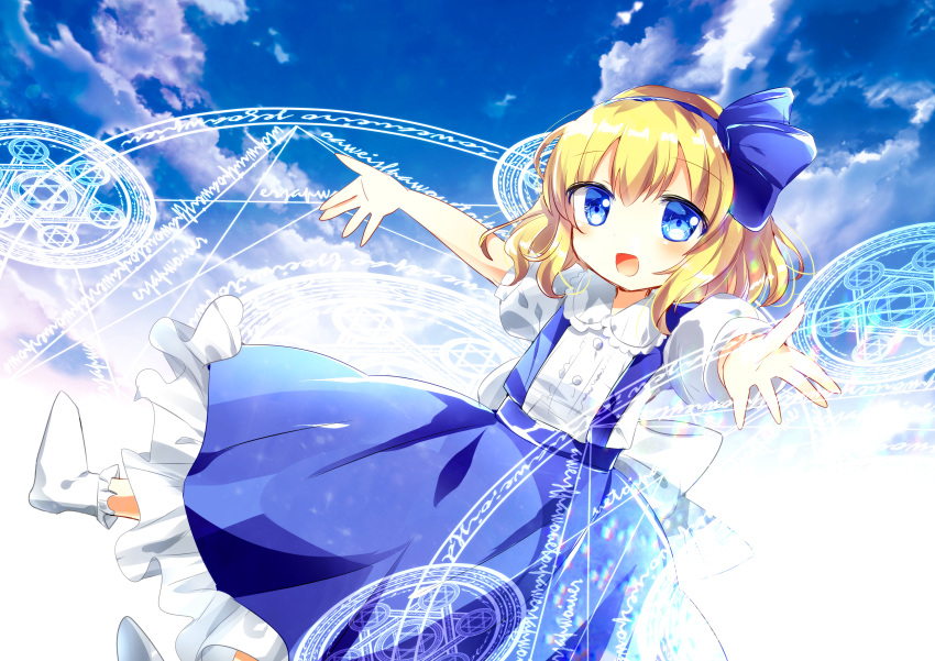 1girl, absurdres, alice_margatroid, alice_margatroid_(pc-98), artist_request, blonde_hair, blue_eyes, blue_hairband