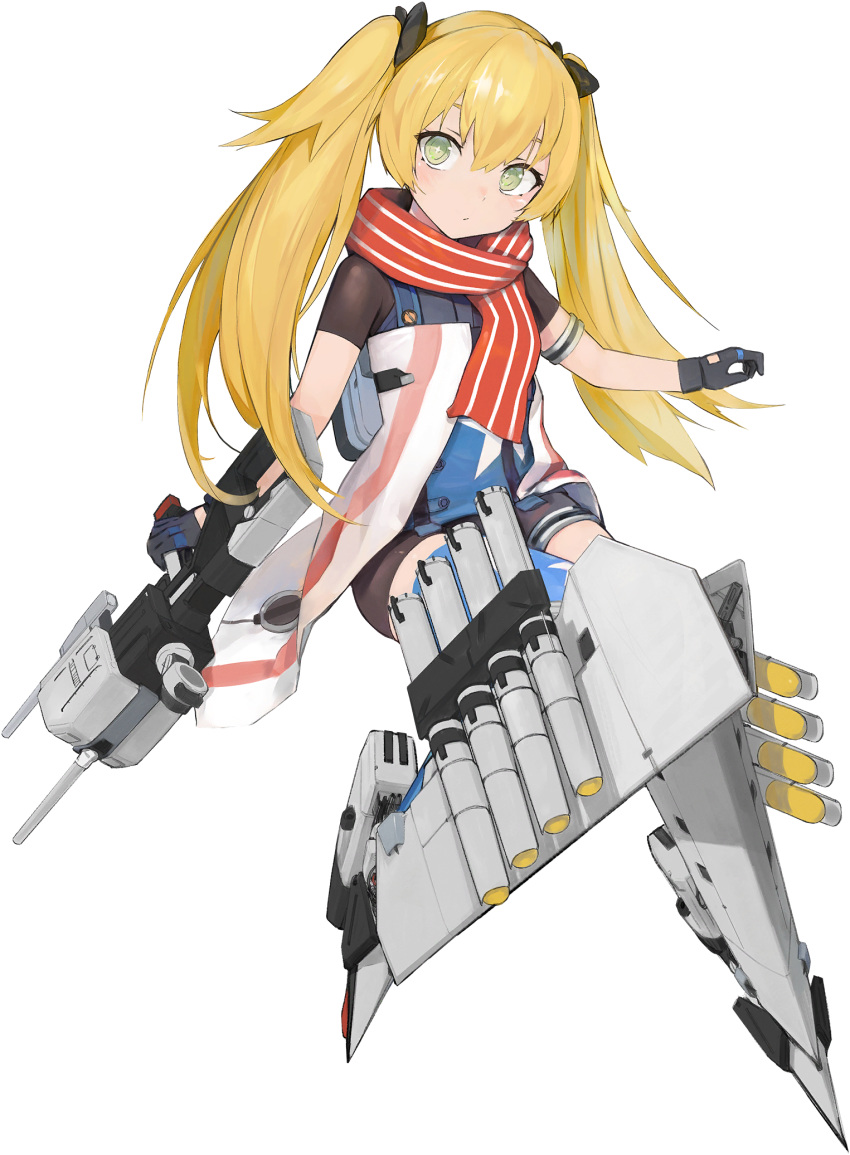 1girl, artist_request, bangs, black_bodysuit, black_gloves, blonde_hair, blue_legwear, blue_oath