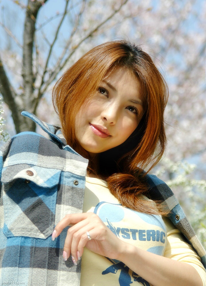 cherry_blossoms, flannel_shirt, souma_akane