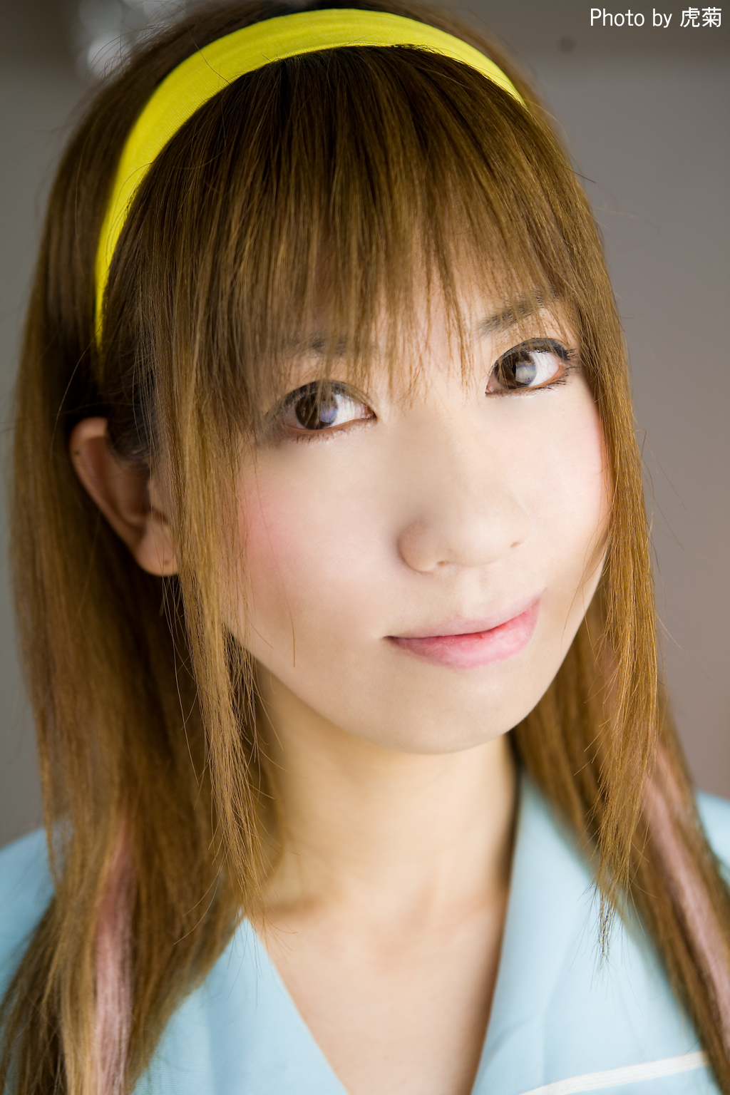 cosplay, fujisaki_shiori, fujisaki_shiori_(cosplay), hairband, ohkoshi_shimarisu, photo, sailor_uniform, school_uniform, tokimeki_memorial