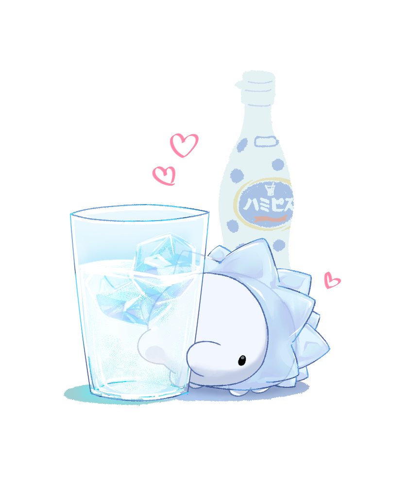 black_eyes, bottle, bug, calpis, creature, cup, gen_8_pokemon, heart