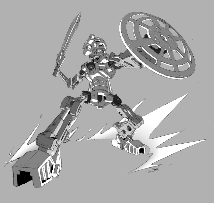 1boy, absurdres, bionicle, gears, grey_background, highres, jeetdoh, kanohi_(bionicle)