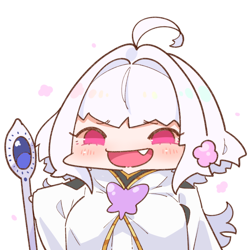 1girl, ahoge, alternate_hair_color, alternate_hair_length, alternate_hairstyle, blush, breasts, chibi