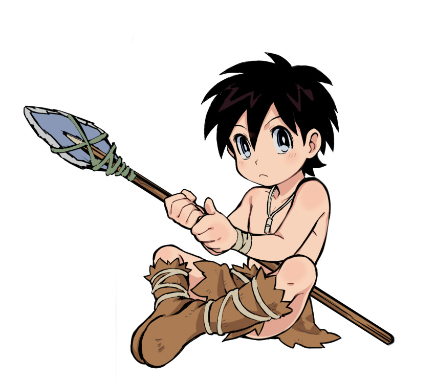 1boy, black_hair, blue_eyes, boots, butterfly_sitting, doraemon, doraemon:_nobita_no_nihon_tanjou, highres