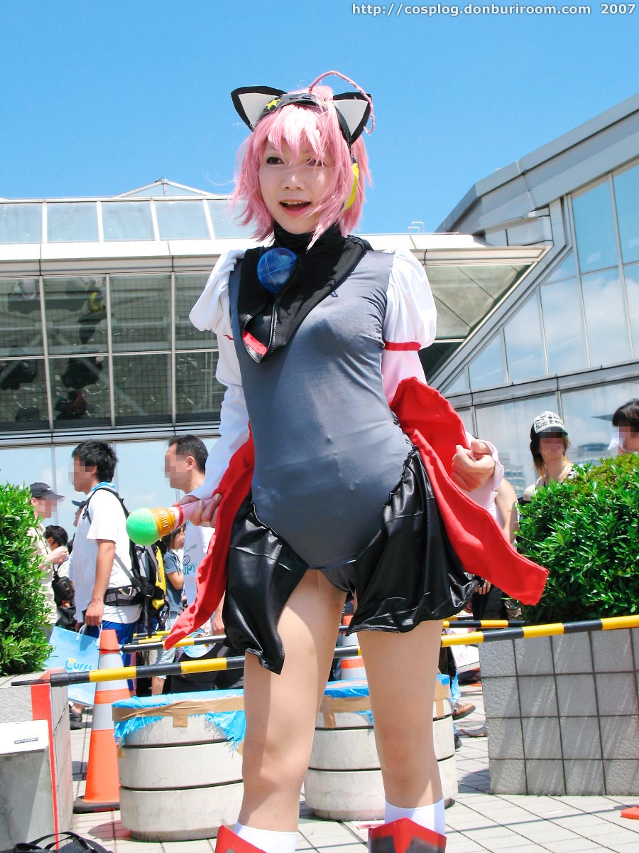 ahoge, animal_ears, asian, boots, cat_ears, cosplay, kneehighs, moetan
