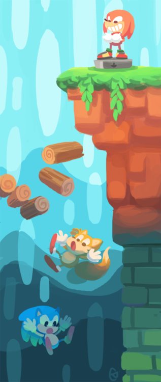3boys, angel_island, echidna, fox, furry, gigi_d.g., grass, hedgehog