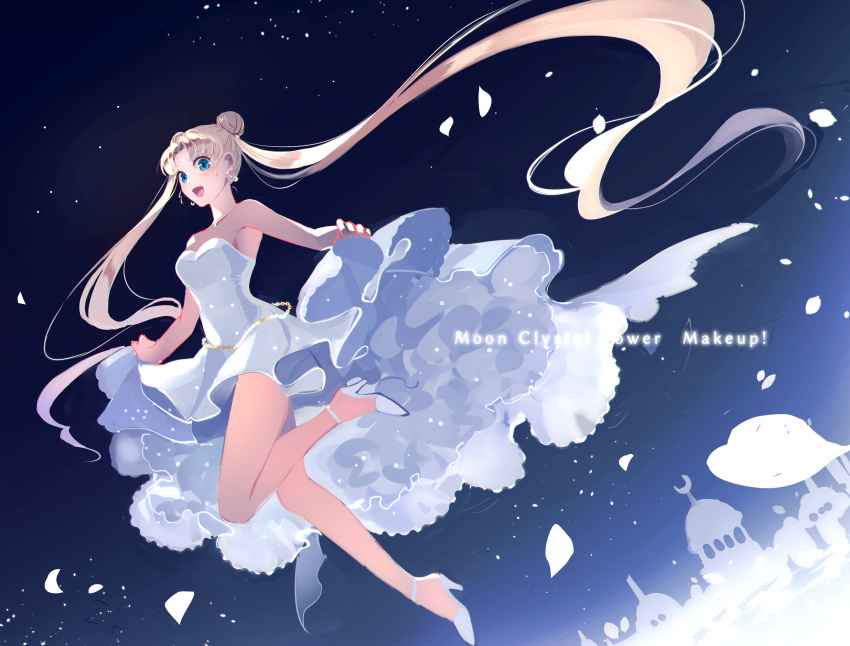 1girl, :d, absurdres, bangs, bare_legs, bishoujo_senshi_sailor_moon, blonde_hair, blue_eyes