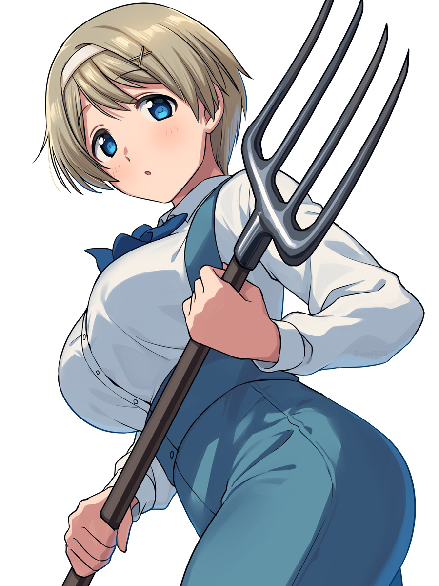 1girl, :o, axis_powers_hetalia, bangs, blonde_hair, blue_eyes, blue_ribbon, blush