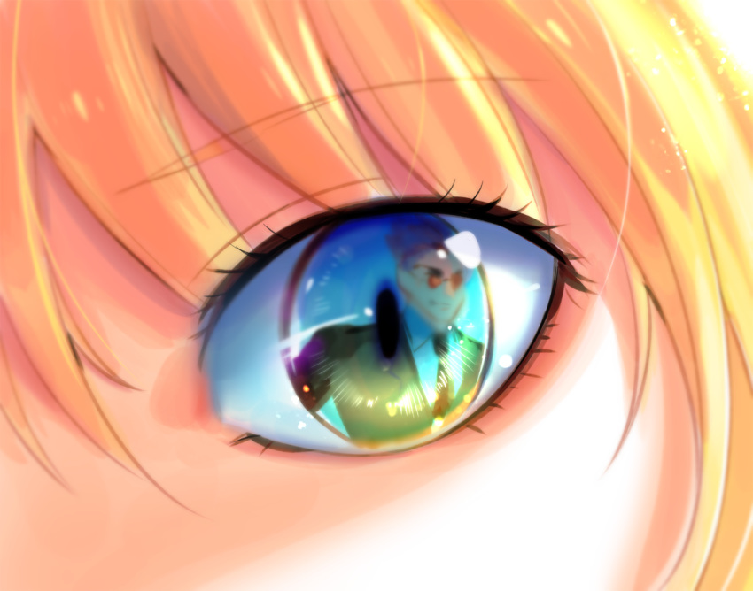 1boy, bangs, bhh4321, blonde_hair, blue_eyes, close-up, eyelashes, eyes