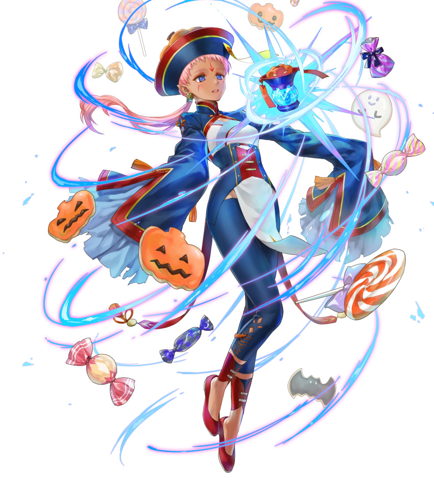 1girl, alternate_costume, blue_eyes, detached_sleeves, earrings, ena_(fire_emblem), fire_emblem, fire_emblem:_path_of_radiance