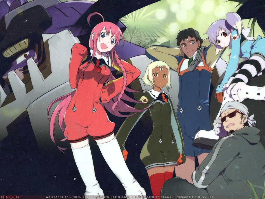diebuster, gunbuster_2, lal'c_mellk_mal, nicola_vacheron, nono, okama, takashiro_casio, top_wo_nerae_2, tycho_science