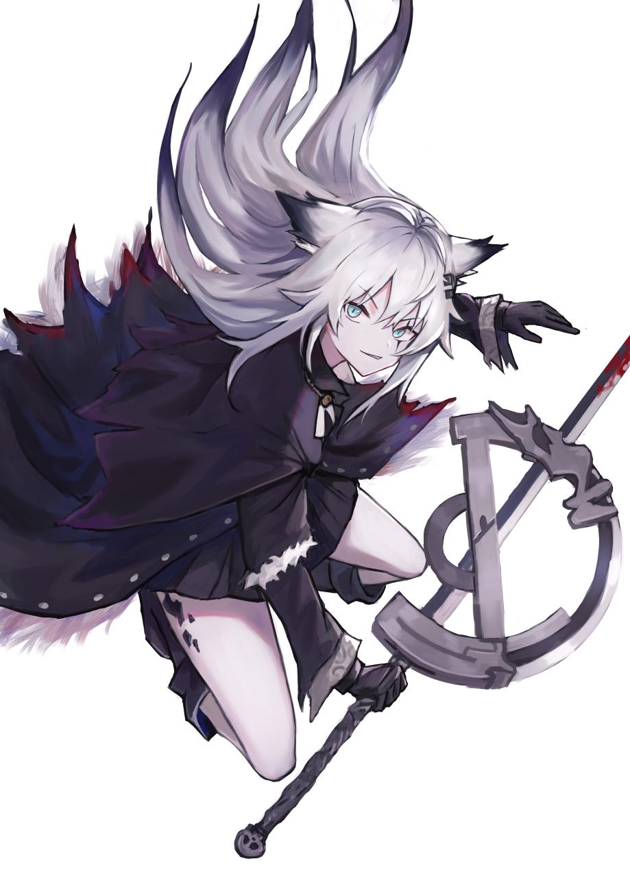 1girl, alternate_costume, animal_ears, arknights, bangs, black_coat, black_footwear, black_gloves