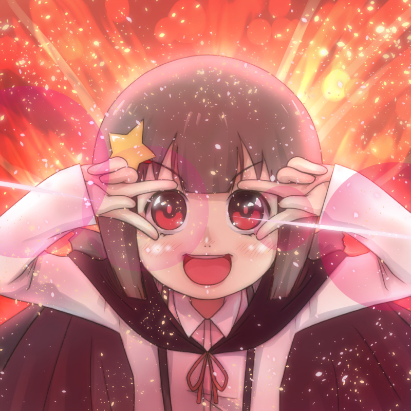 1girl, blush, emotional_engine_-_full_drive, explosion, fate/grand_order, fate_(series), glowing, hair_ornament