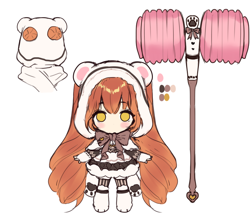 1girl, animal_ears, animal_hood, bangs, bear_ears, bear_hood, berrypop, black_jacket