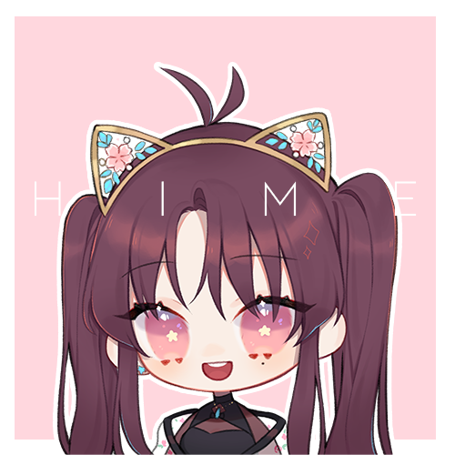 1girl, atelier_live, character_name, chibi, english_commentary, himey_(vtuber), long_hair, looking_at_viewer