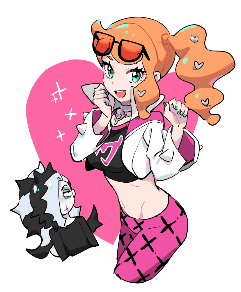 1boy, 1girl, blood, commentary_request, cosplay, cropped_jacket, dededsw_123, eyelashes