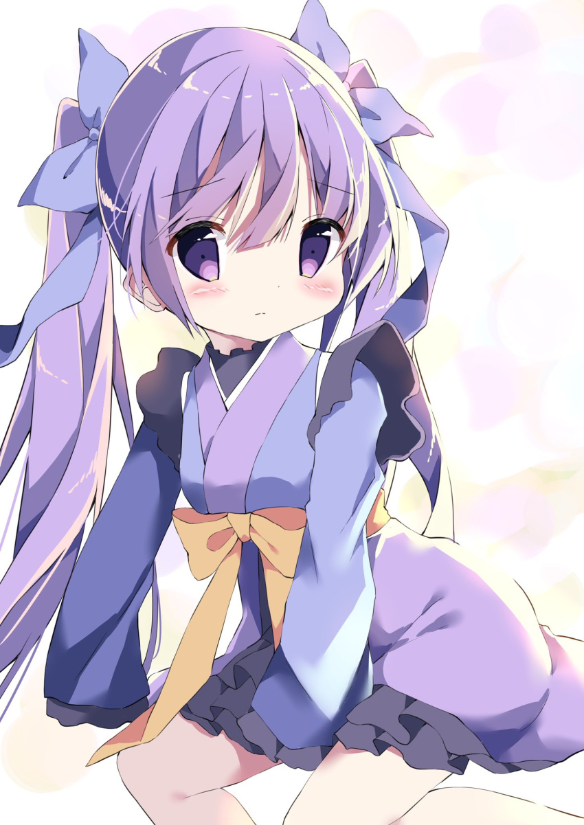 1girl, bangs, blush, bow, copyright_request, hair_bow, hamada_pengin, highres