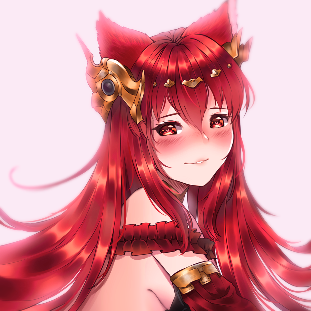 1girl, animal_ears, anthuria, blush, granblue_fantasy, long_hair, looking_to_the_side, parted_lips