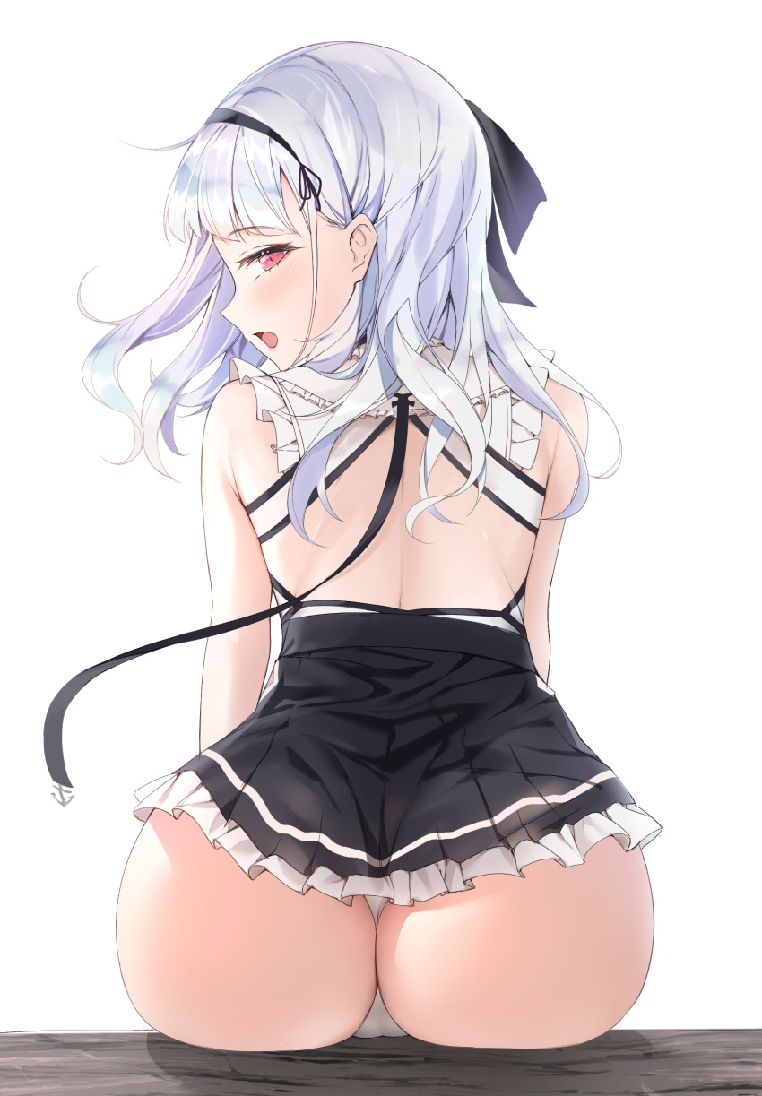 1girl, absurdres, ass, azur_lane, back_cutout, bangs, bare_shoulders, clothing_cutout