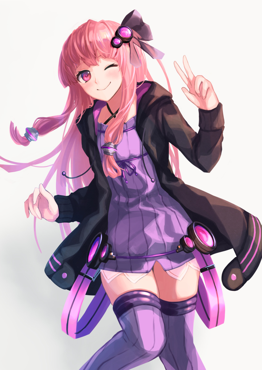 1girl, absurdres, beekan, black_jacket, commentary, cosplay, cowboy_shot, criss-cross_halter