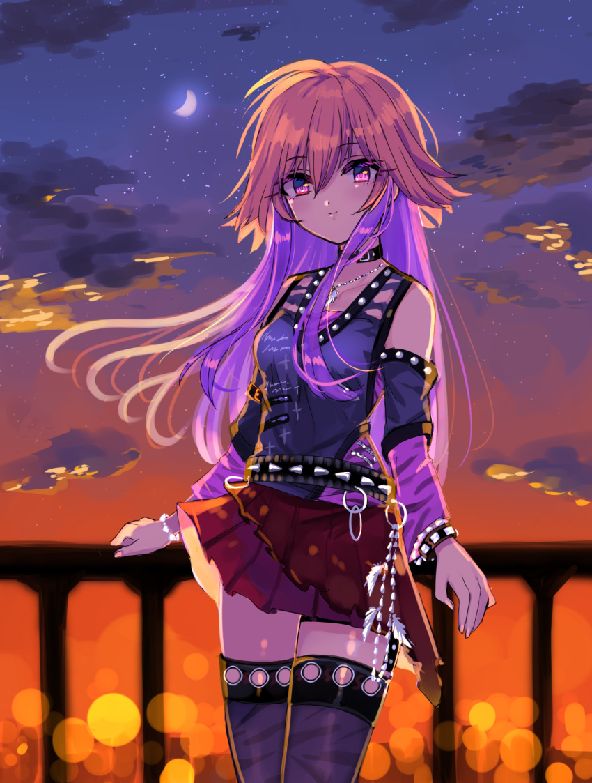 1girl, bangs, bracelet, brown_hair, closed_mouth, collarbone, detached_sleeves, eyebrows_visible_through_hair