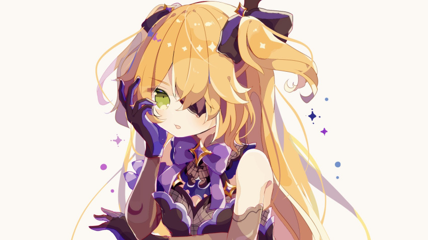 1girl, bare_shoulders, blonde_hair, bodystocking, breasts, cleavage_cutout, clothing_cutout, commentary