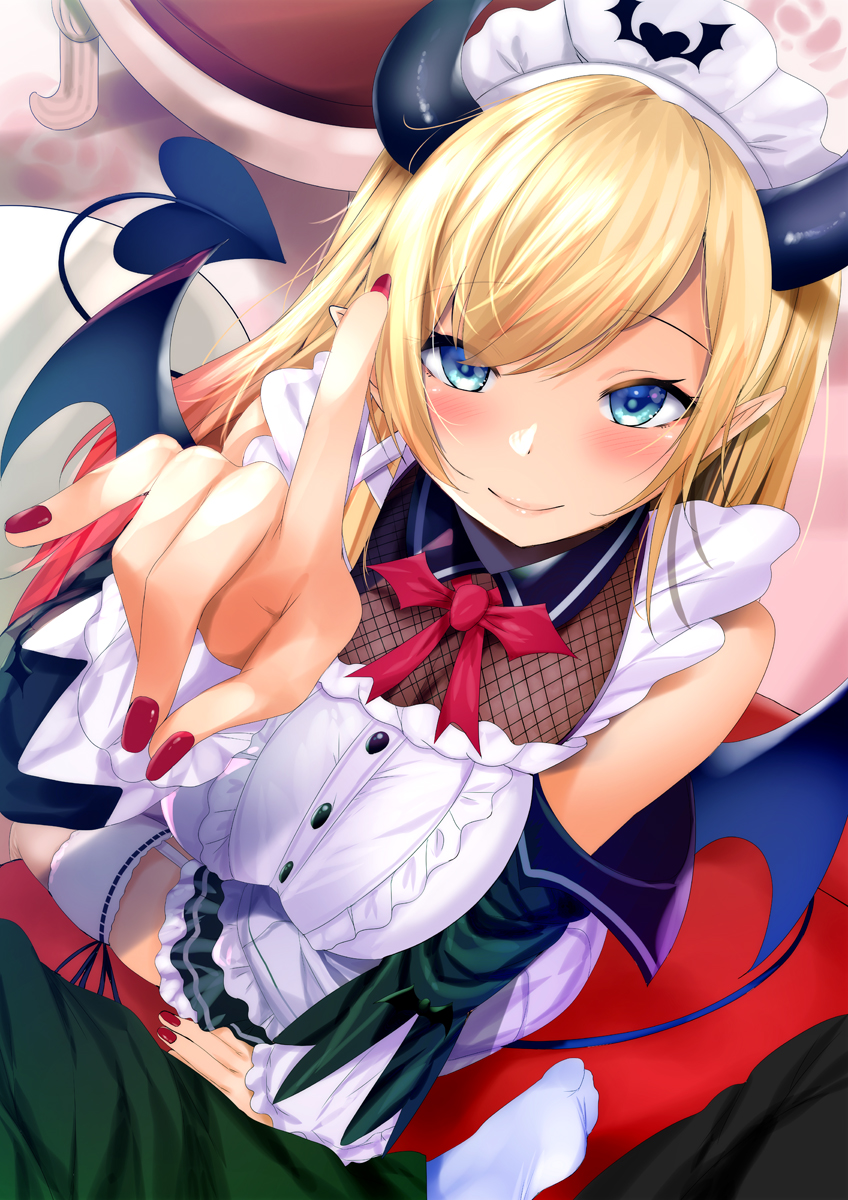 1boy, 1girl, alternate_costume, bangs, bare_shoulders, blonde_hair, blue_eyes, blush