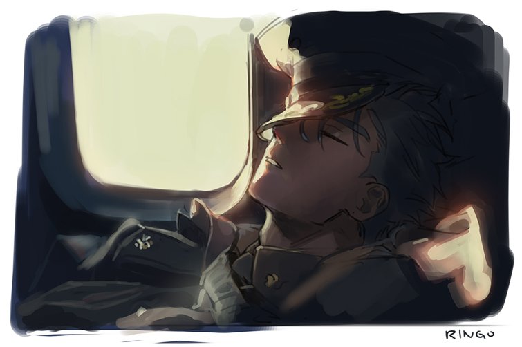 1boy, blue_hair, cu_chulainn_(fate)_(all), fate/stay_night, fate_(series), g0ringo, hat, hat_on_face