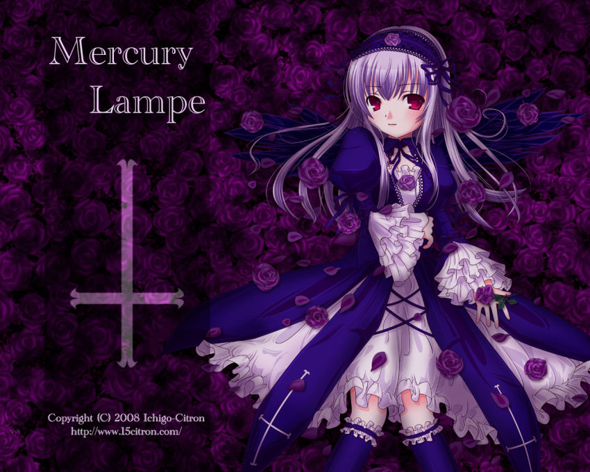 15citron, inverted_cross, rozen_maiden, suigintou, wallpaper