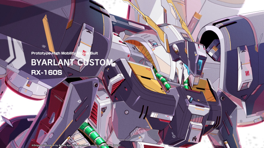 artist_name, azzalea, byalant_custom, character_name, close-up, english_commentary, gundam, gundam_unicorn