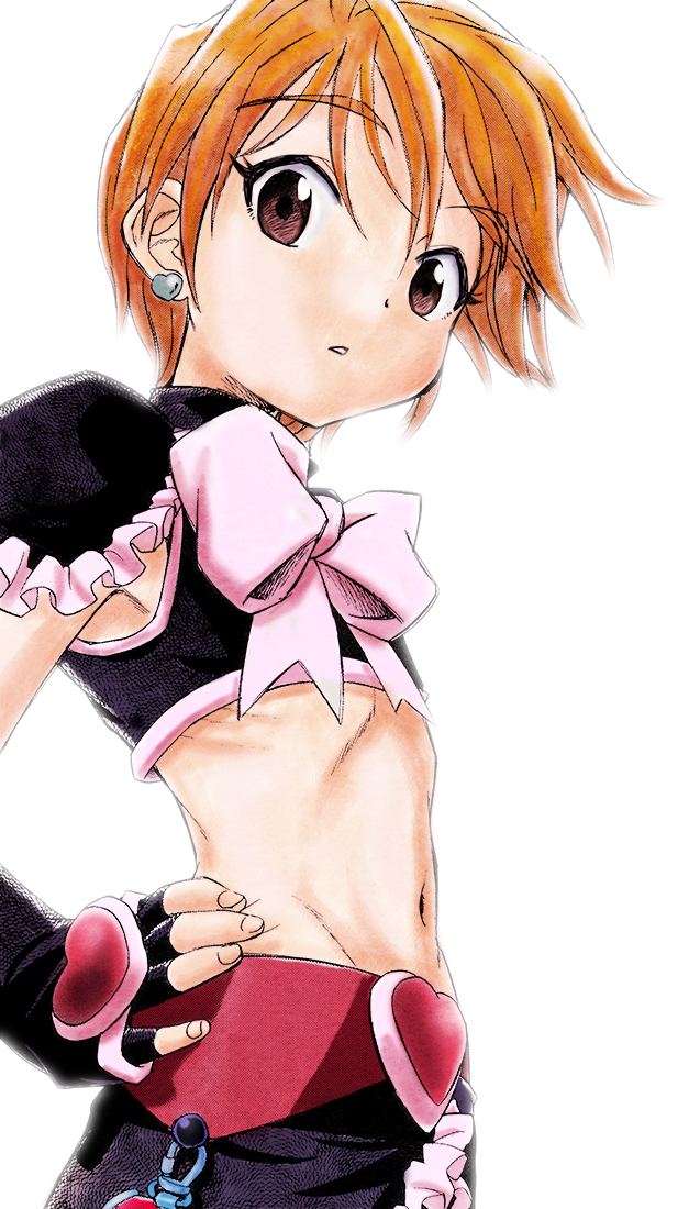 1girl, armpit_crease, bangs, black_shirt, black_skirt, bow, brown_eyes, brown_hair