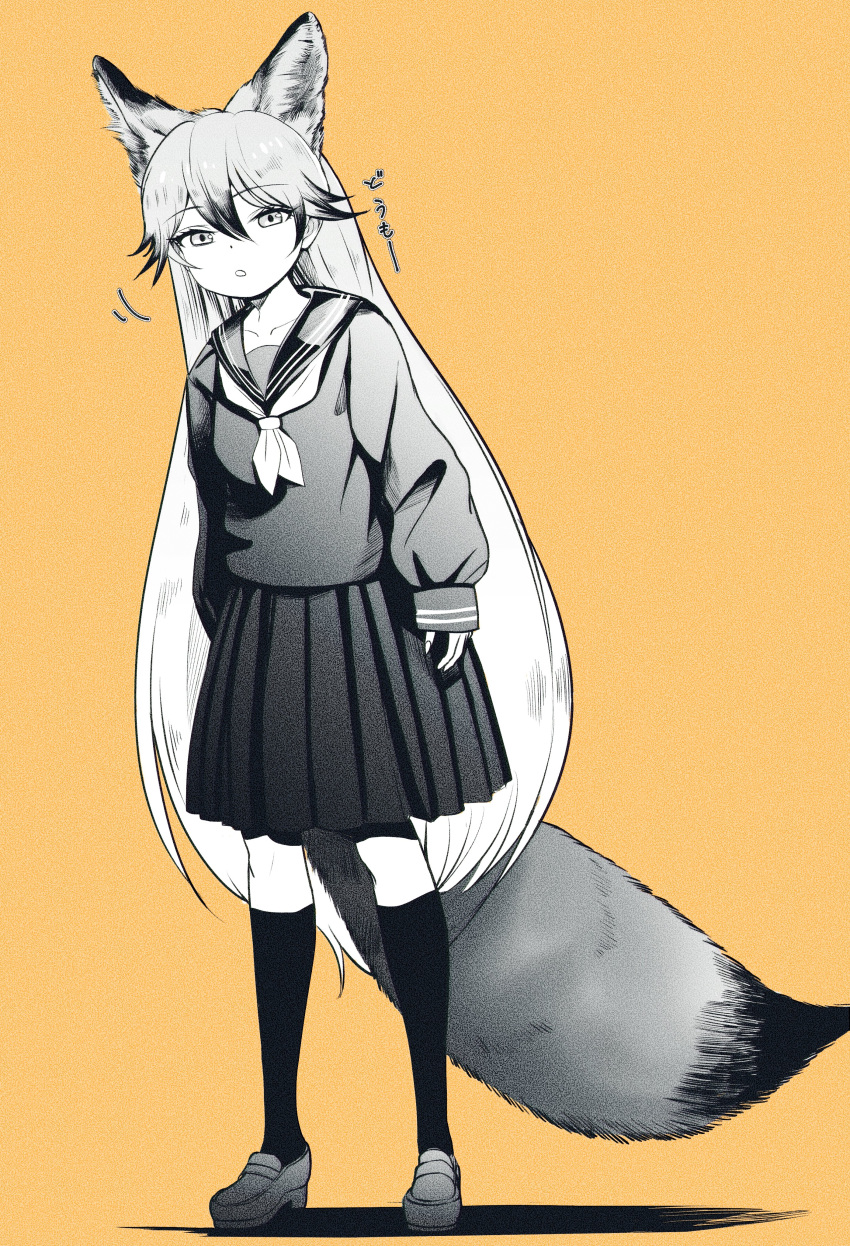 1girl, absurdres, akegata_tobari, alternate_costume, animal_ears, collarbone, commentary_request, extra_ears