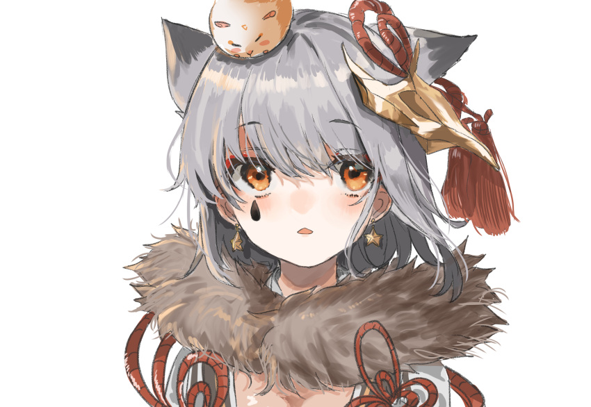 1girl, absurdres, animal, animal_ears, animal_on_head, azur_lane, bangs, blush