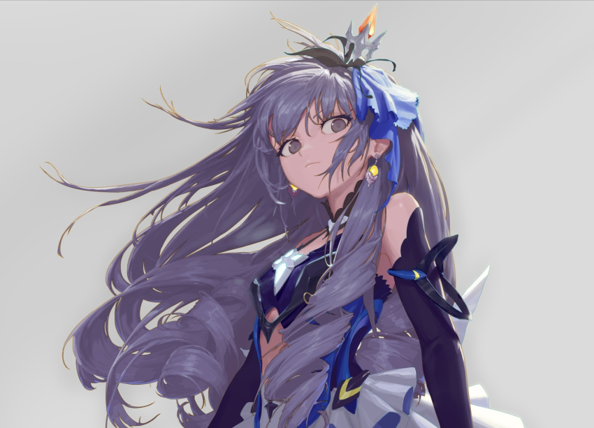 1girl, bronya_zaychik, bronya_zaychik_(herrscher_of_reason), drill_hair, earrings, grey_eyes, grey_hair, honkai_(series)