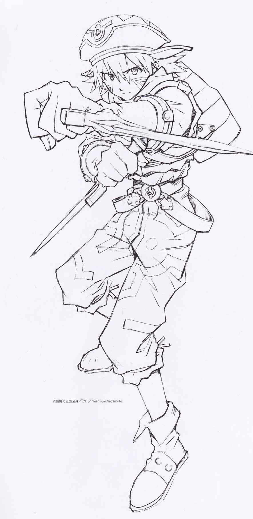 .hack//, 1boy, bag, belt, boots, cyberconnect2, dagger, gloves
