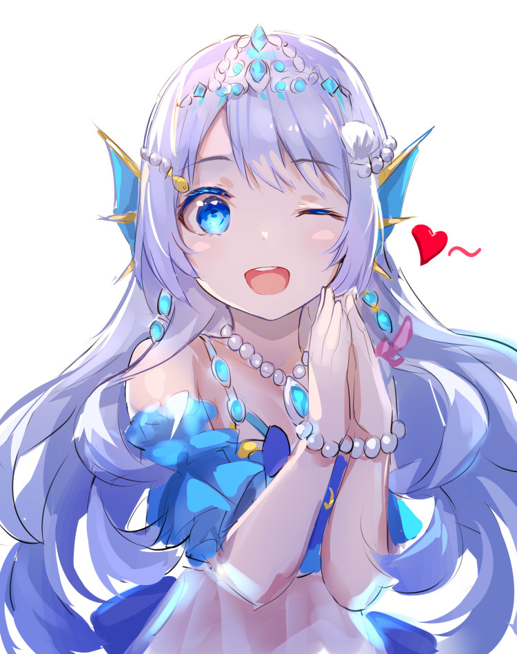 1girl, blue_eyes, doris_(hololive), head_fins, hololive, hololive_china, long_hair, looking_at_viewer