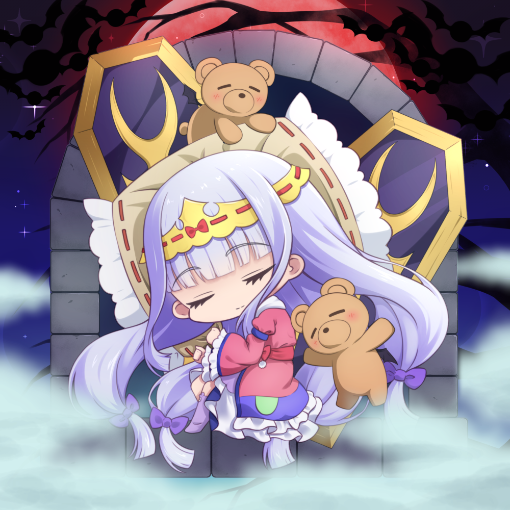 1girl, animal, animal_band_legwear, aurora_sya_lis_kaymin, bangs, bare_tree, bat, bear_band_legwear