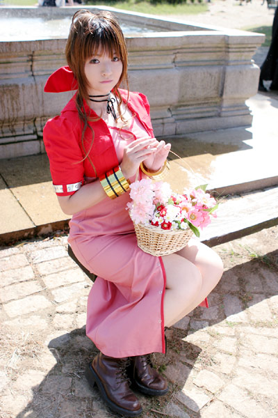 aerith_gainsborough, cosplay, final_fantasy, final_fantasy_vii, mizuhara_arisa