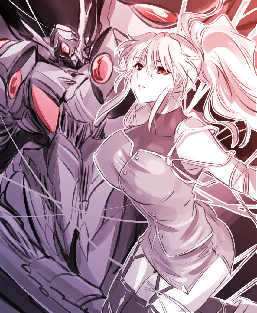 1girl, absurdres, bangs, breasts, commentary, dark_persona, excellen_browning, floating