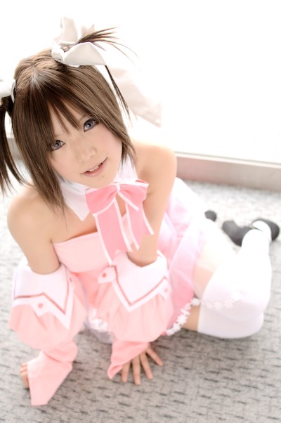 apron, cosplay, hair_ribbons, hinomori_mina, kipi-san, lace, photo, pia_carrot
