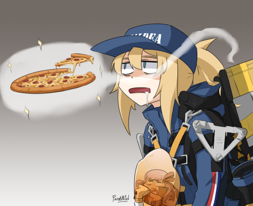 artoria_pendragon_(all), babywearing, baseball_cap, bb-28, bb-28_(cosplay), bb_(fate)_(all), bb_(fate/extra_ccc), bb_(swimsuit_mooncancer)_(fate)