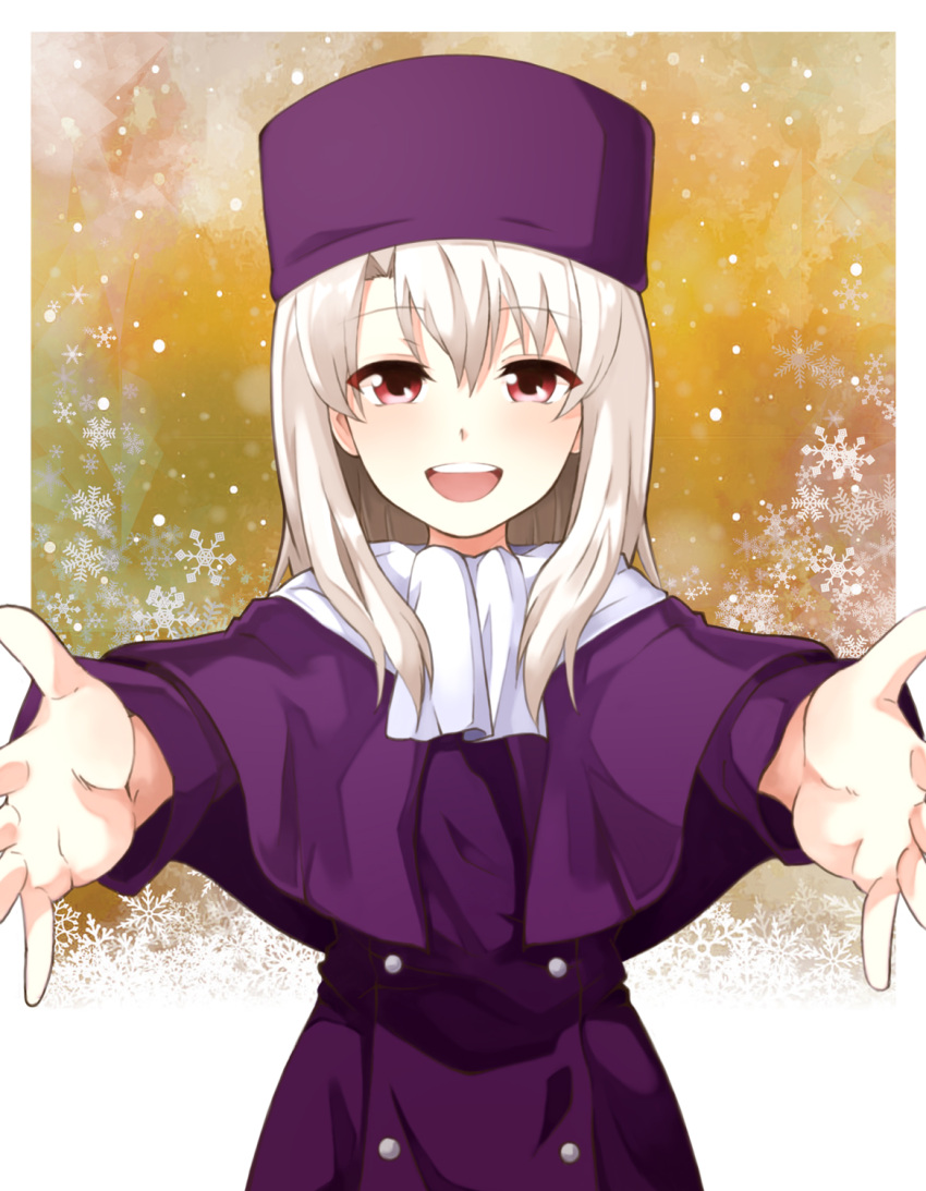 1girl, bangs, blush, breasts, capelet, fate/stay_night, fate_(series), highres