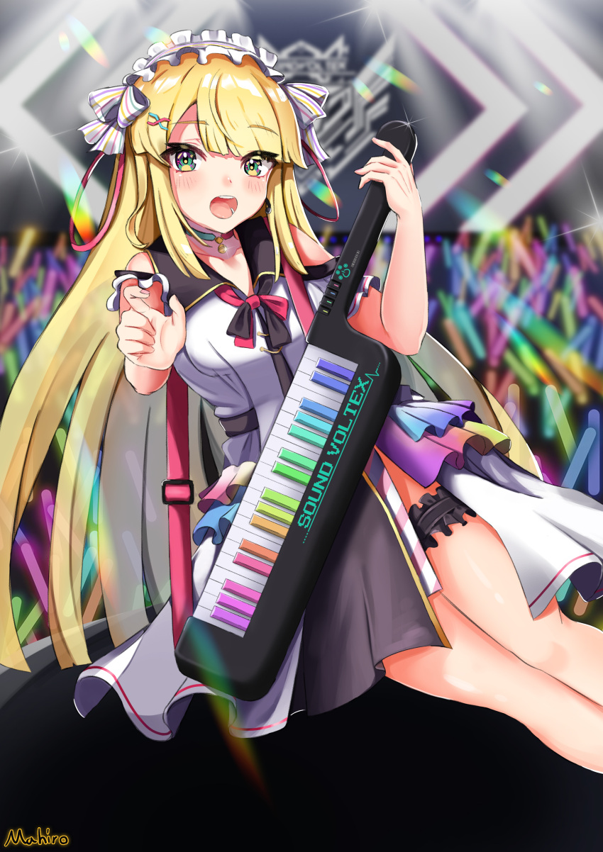 1girl, absurdres, bangs, bare_shoulders, bell, blonde_hair, blush, bow