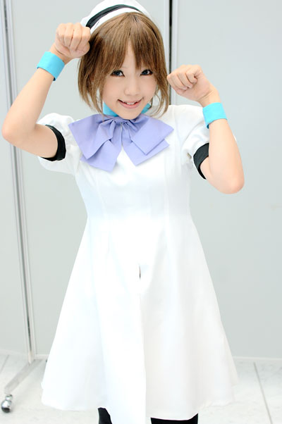 cosplay, higurashi_no_naku_koro_ni, kipi-san, photo, ryuuguu_rena, sailor_hat, thigh-highs