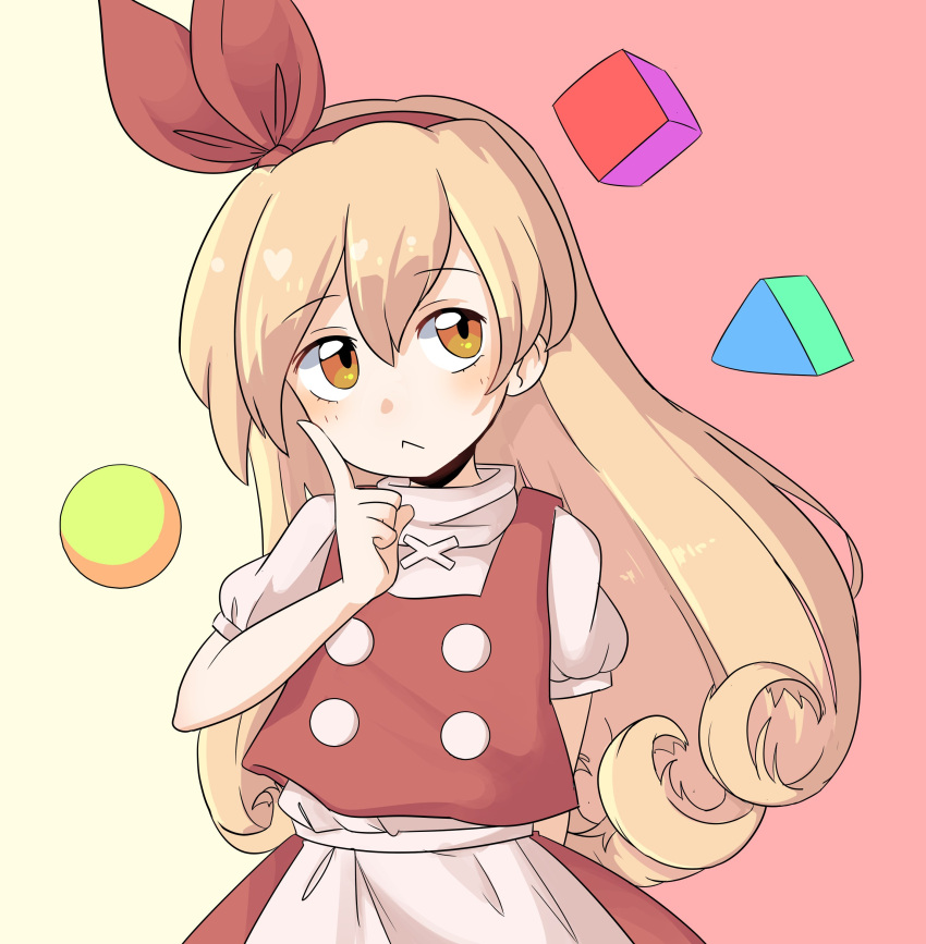 1girl, :<, absurdres, apron, artist_request, bangs, blush, bow